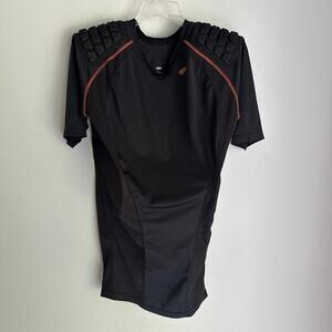 Men’s Large Schutt padded compression tee shirt in black, Football